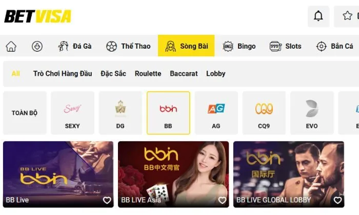 Quy trình đăng ký chơi game tại Casino BB Betvisa