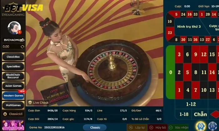 Trò chơi Roulette tại Casino DG có mức trả thưởng siêu lợi nhuận