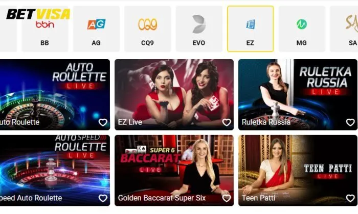 Những lý do nên tham gia trải nghiệm game Casino EZ Betvisa