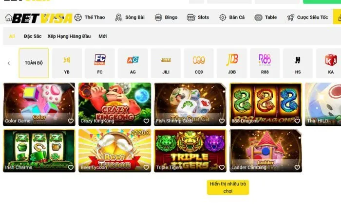 Color Game Betvisa - tựa game đang làm mưa làm gió trên thị trường game nổ hũ online