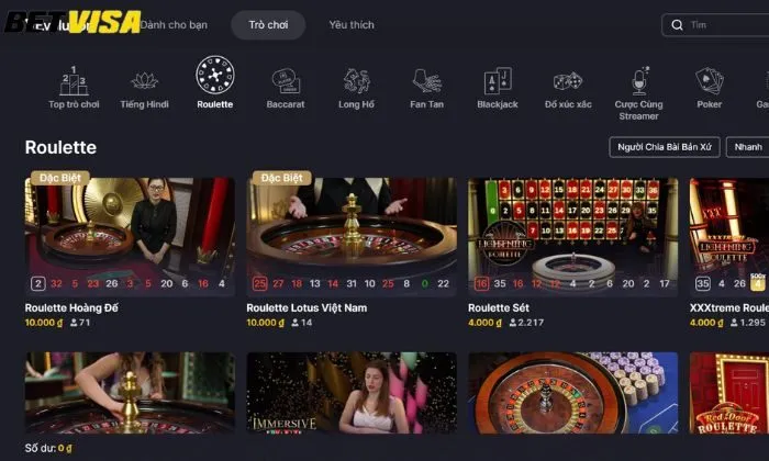 Roulette Betvisa